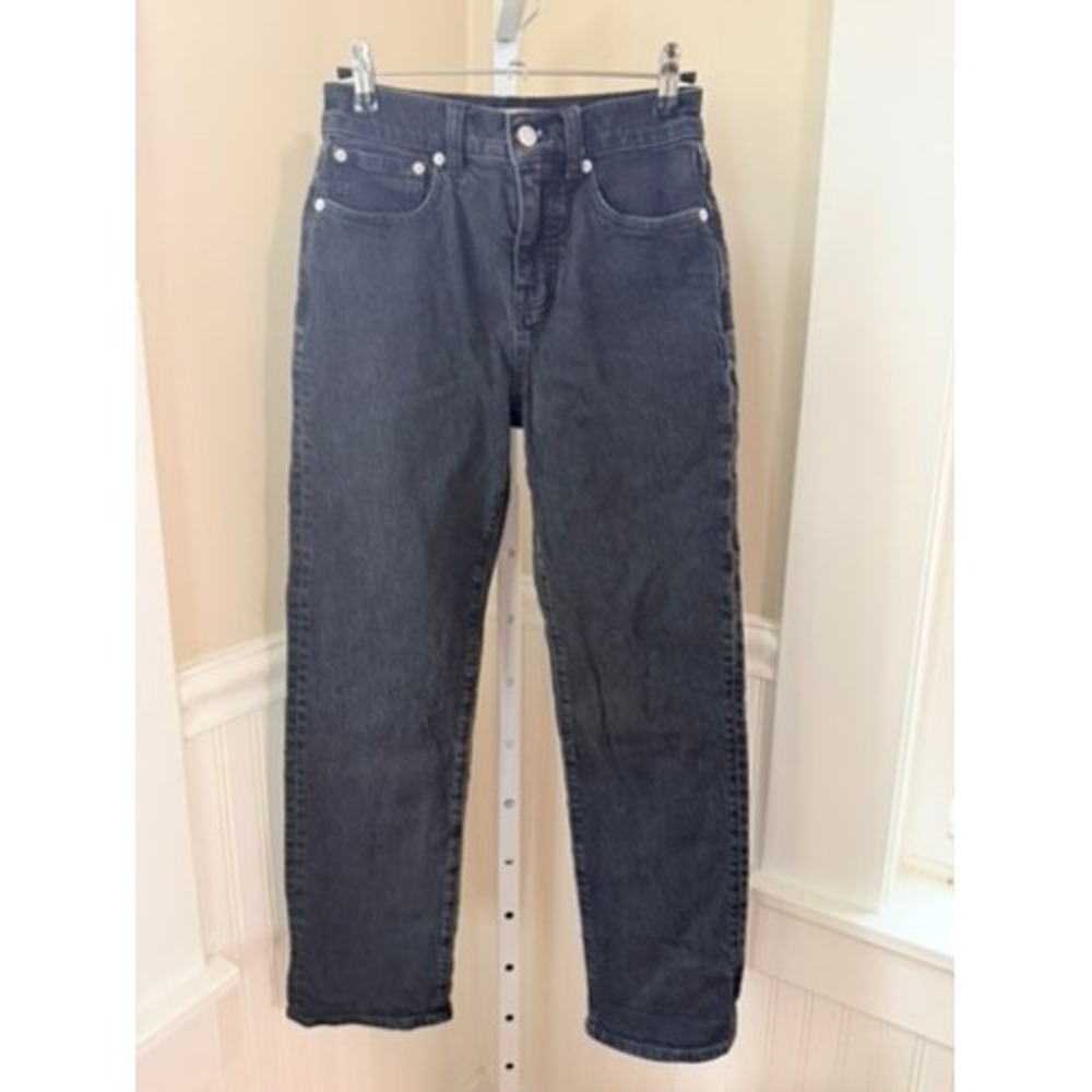 Madewell 90s Straight Jeans High Rise Faded Black Petite 24P